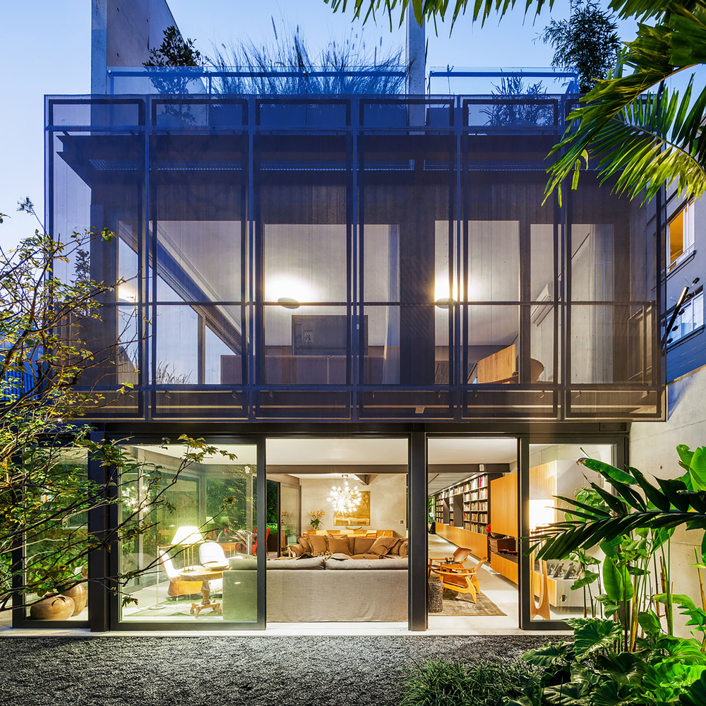 Casa contemporânea com ambientes integrados