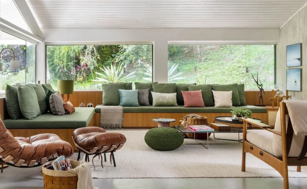 Tons de verde na decoração de interiores