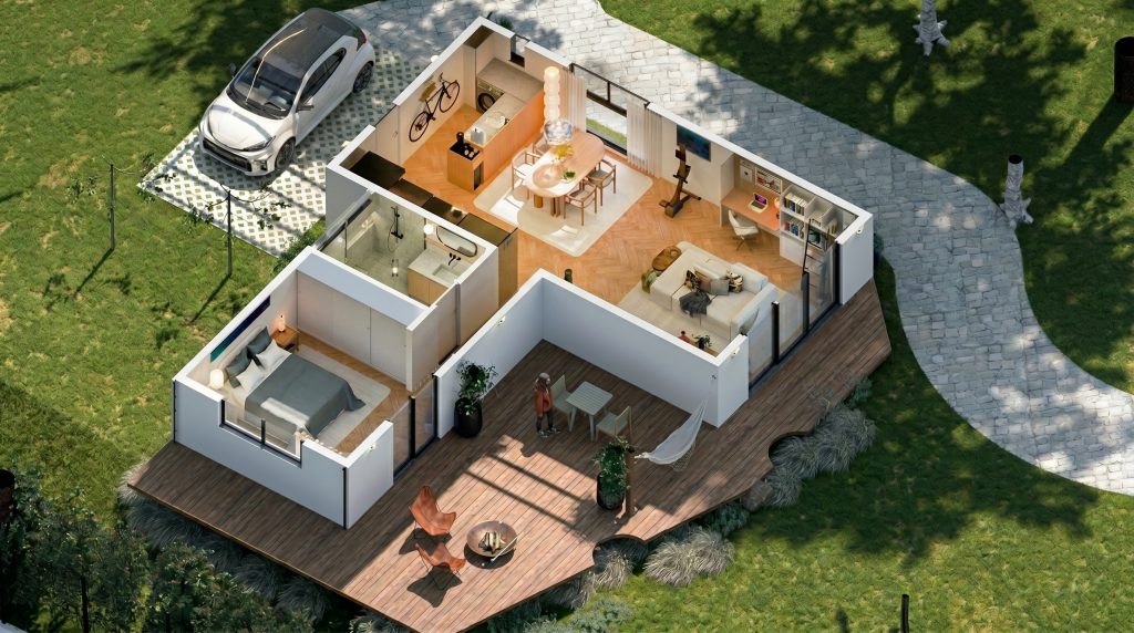 Casa EV, projeto de arquitetura e interiores entre araucárias